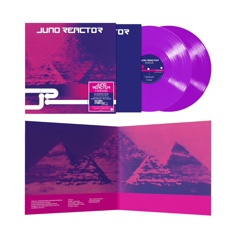Juno Reactor - Transmissions 30th Anniversary Edition Neon Purple Double Vinyl