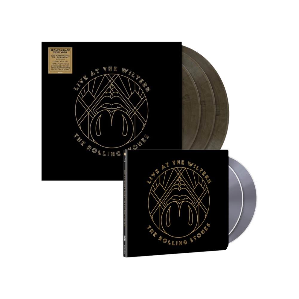 The Rolling Stones - Live At The Wiltern Black & Bronze Swirl Triple Vinyl 2CD