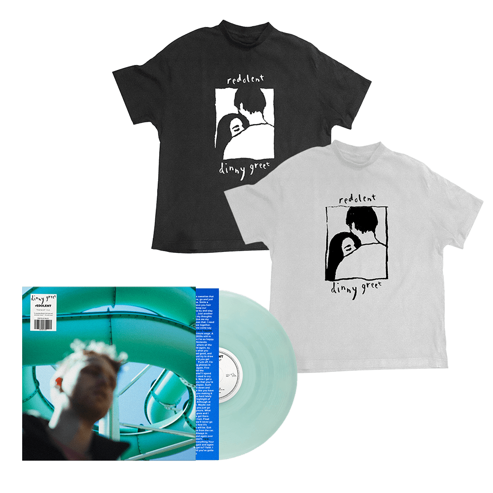 rEDOLENT - dinny greet Transparent Blue Vinyl T-Shirt 12" Print