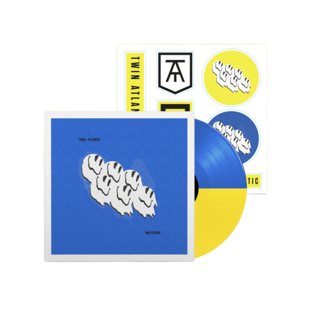 Twin Atlantic - Meltdown - Heavyweight Split Yellow Blue Vinyl Signed Vinyl