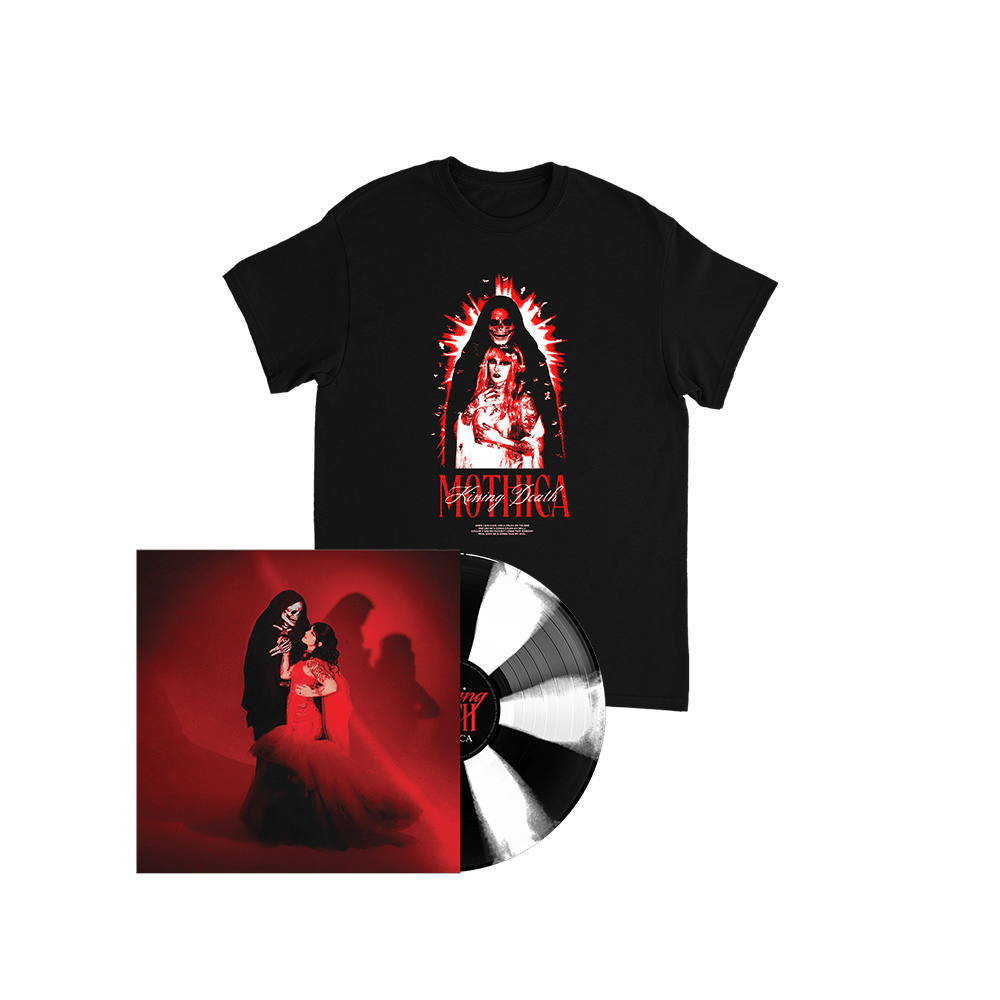 Mothica - Kissing Death Black and White Cornetto Vinyl Reaper T-Shirt