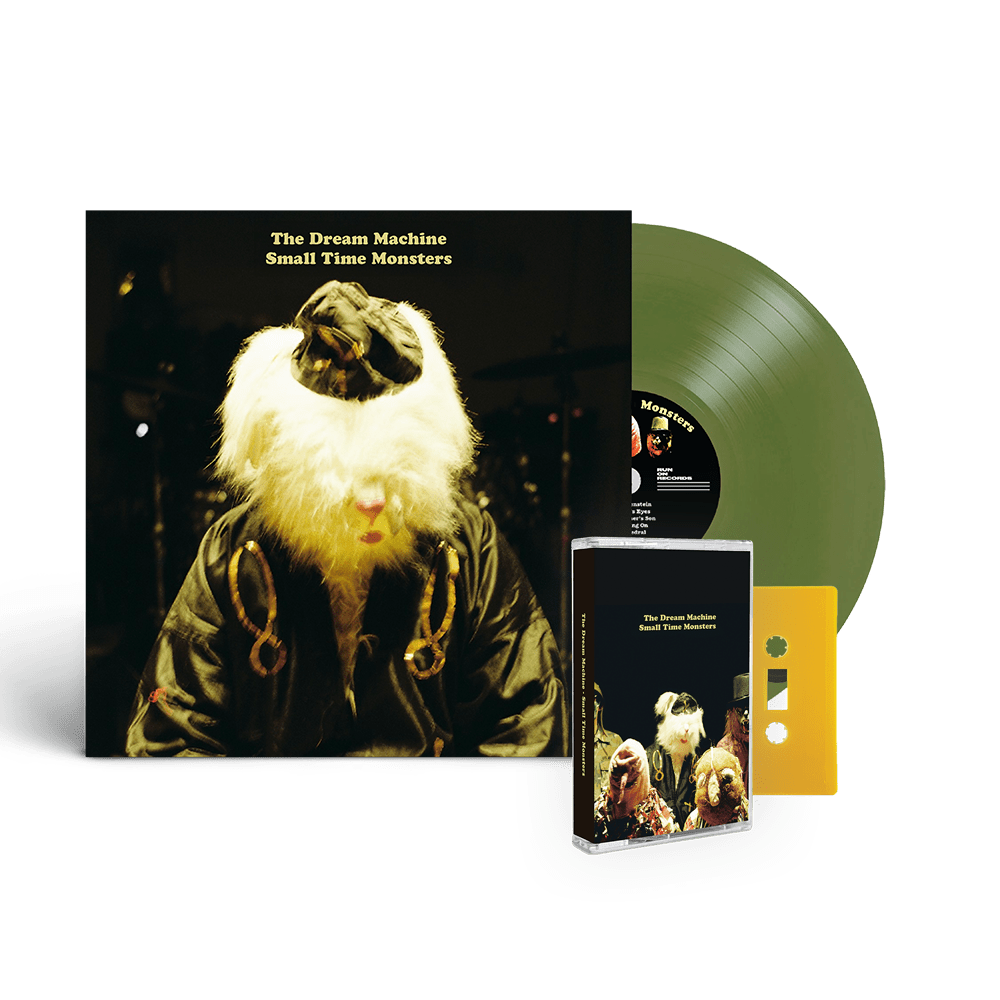 The Dream Machine - Small Time Monsters Golden Bough Edition Vinyl Choice of Alternative Cover Brick Yellow Cassette with Signed Print
