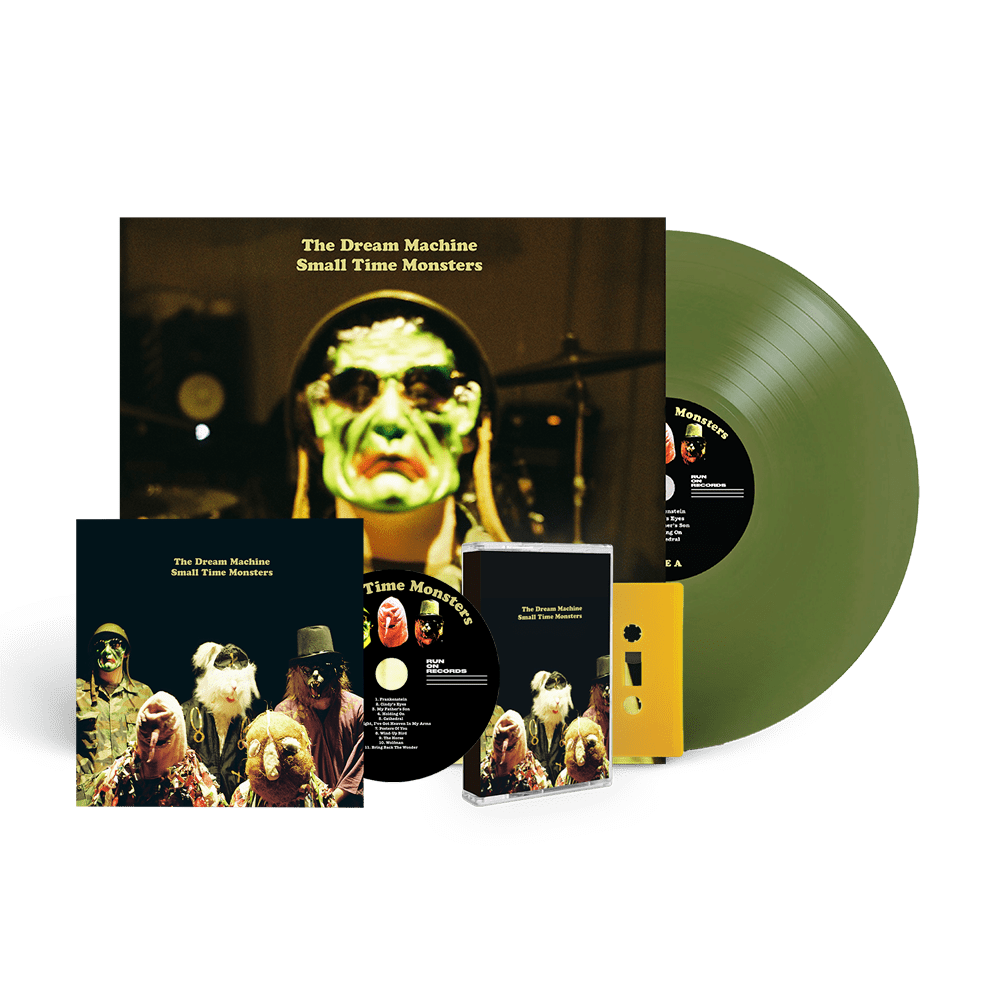 The Dream Machine - Small Time Monsters Golden Bough Edition Vinyl Choice of Alternative Cover CD Brick Yellow Cassette with Signed Print