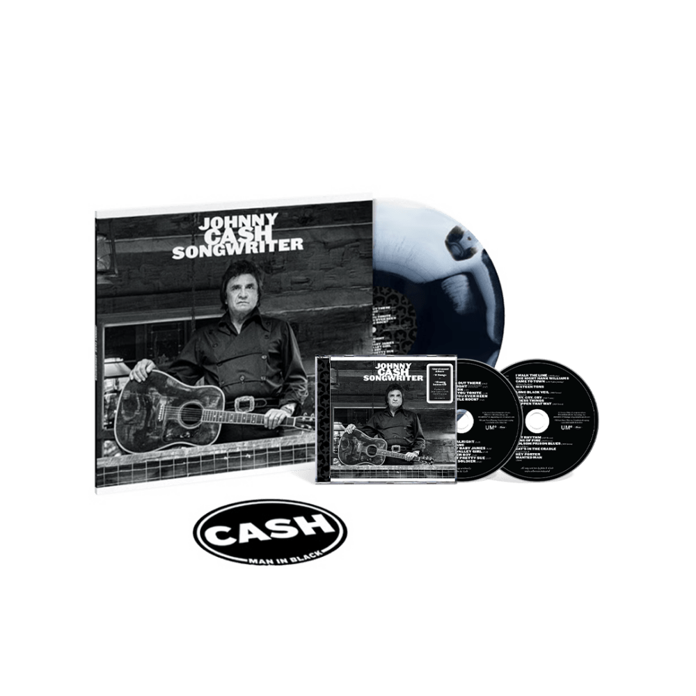 Johnny Cash - Songwriter Black & White Vinyl 2-Disc CD