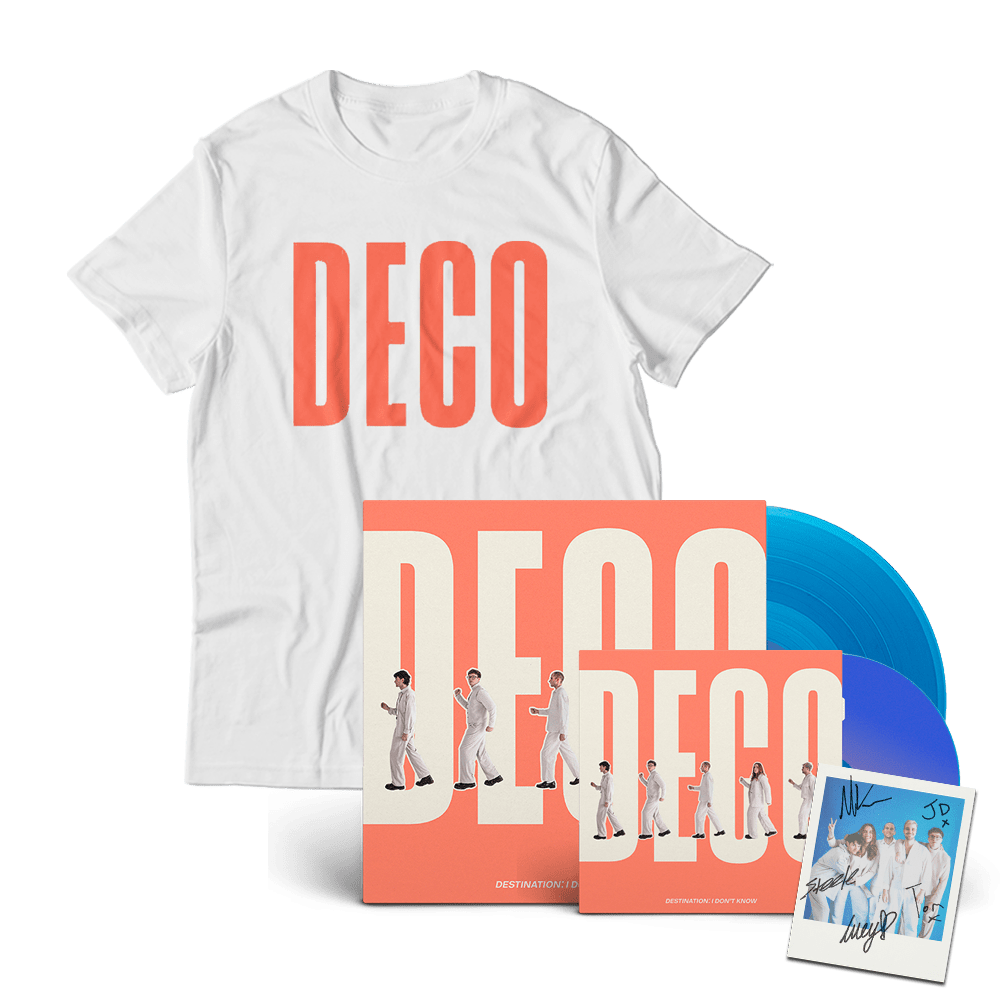 Deco - Destination: I Don't Know Transparent Blue Vinyl CD T-Shirt