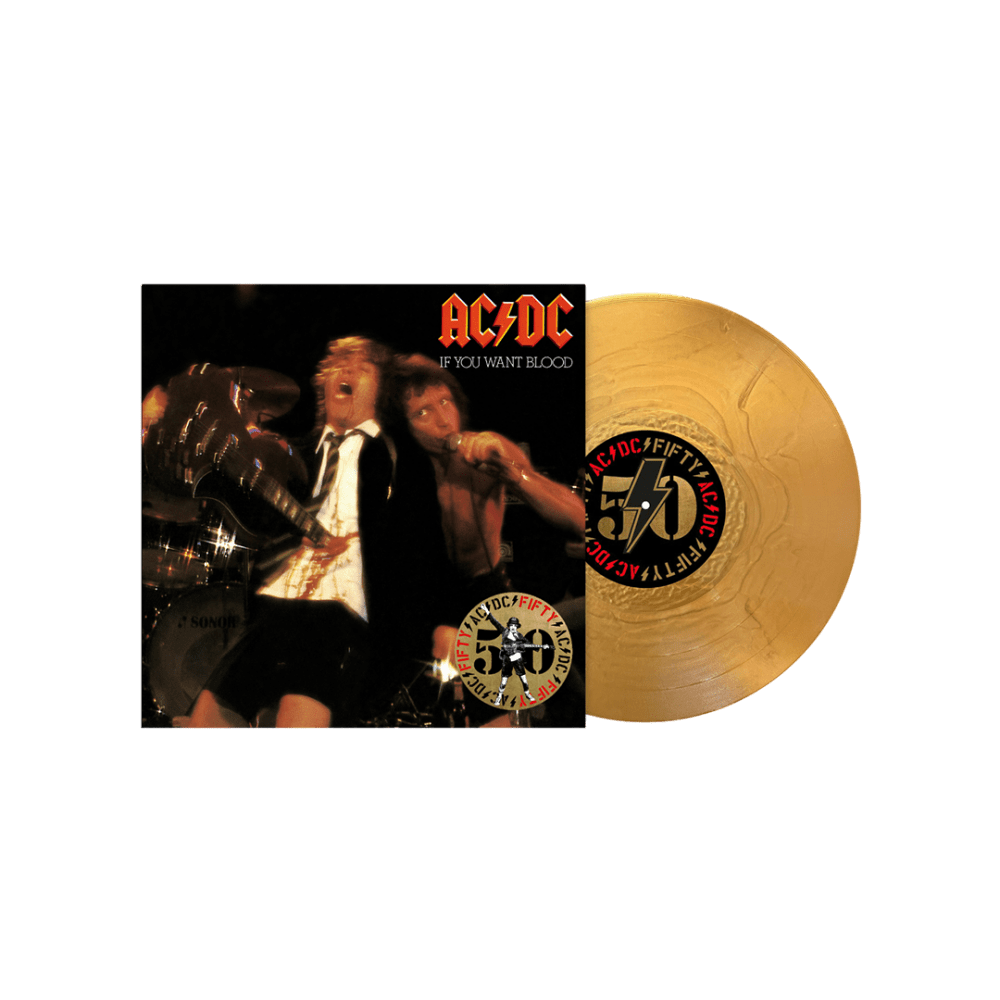 AC/DC - If You Want Blood You've Got It 50th Anniversary Gold Vinyl