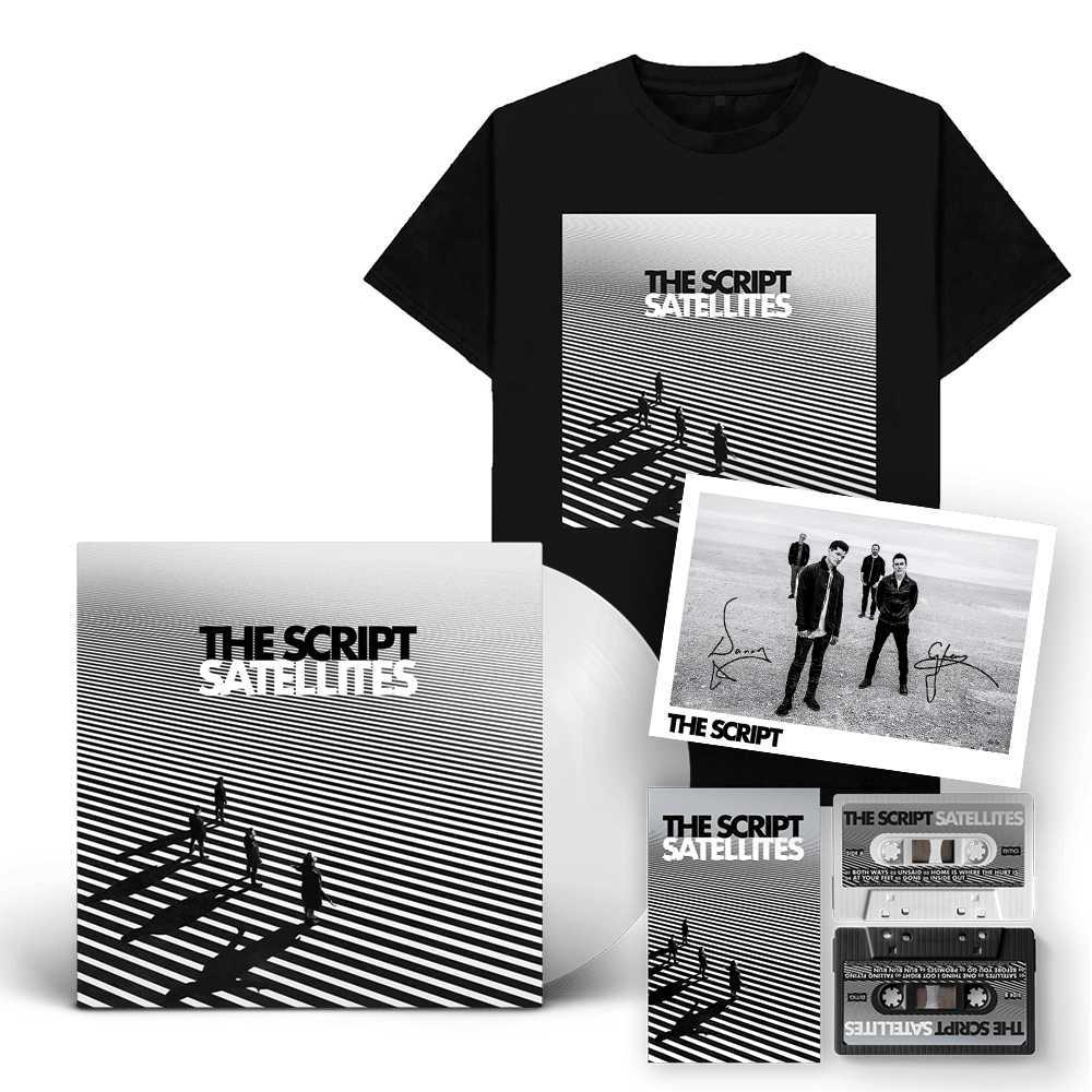 The Script - Satellites White Vinyl Cassette T-Shirt