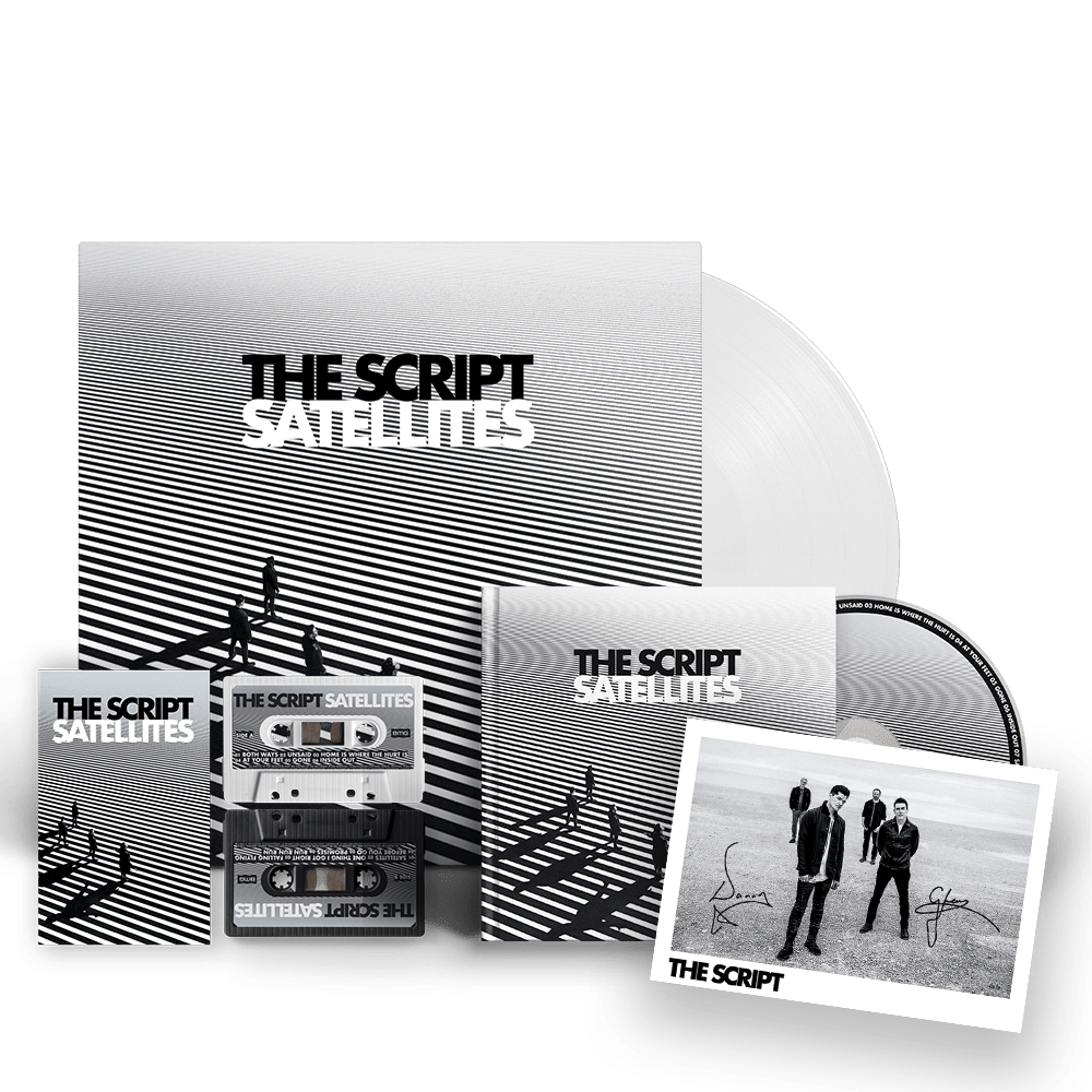 The Script - Satellites Deluxe CD White Vinyl Cassette