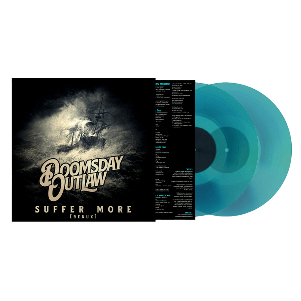 Doomsday Outlaw - Suffer More Transparent Blue Double Vinyl