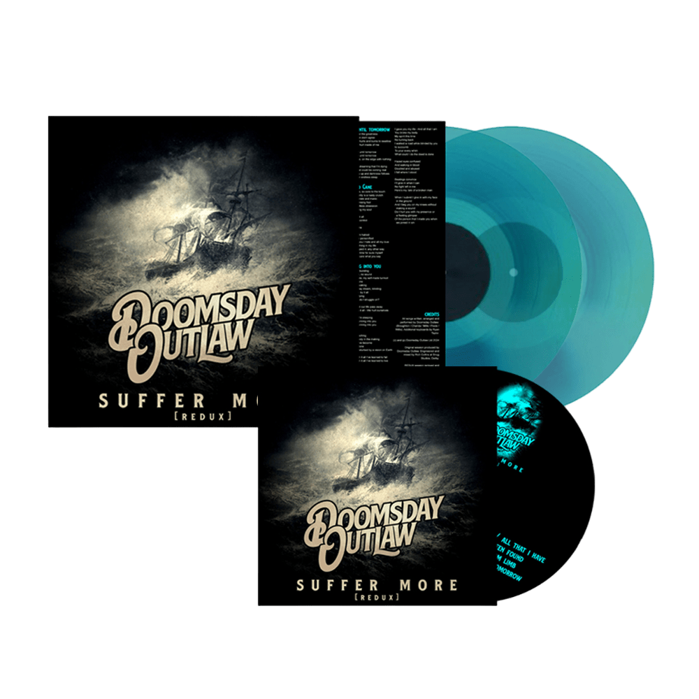 Doomsday Outlaw - Suffer More Transparent Blue Double Vinyl CD
