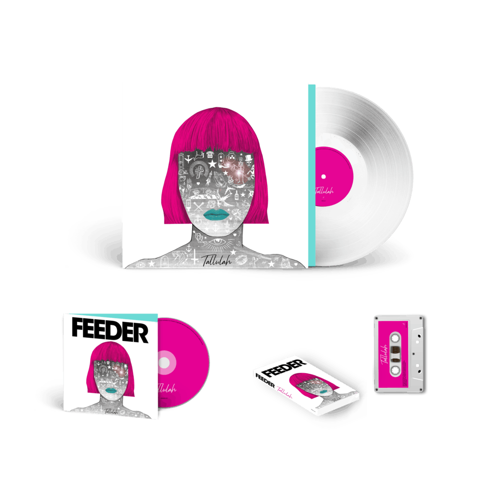 Feeder - Tallulah - Deluxe CD White Vinyl & White Cassette