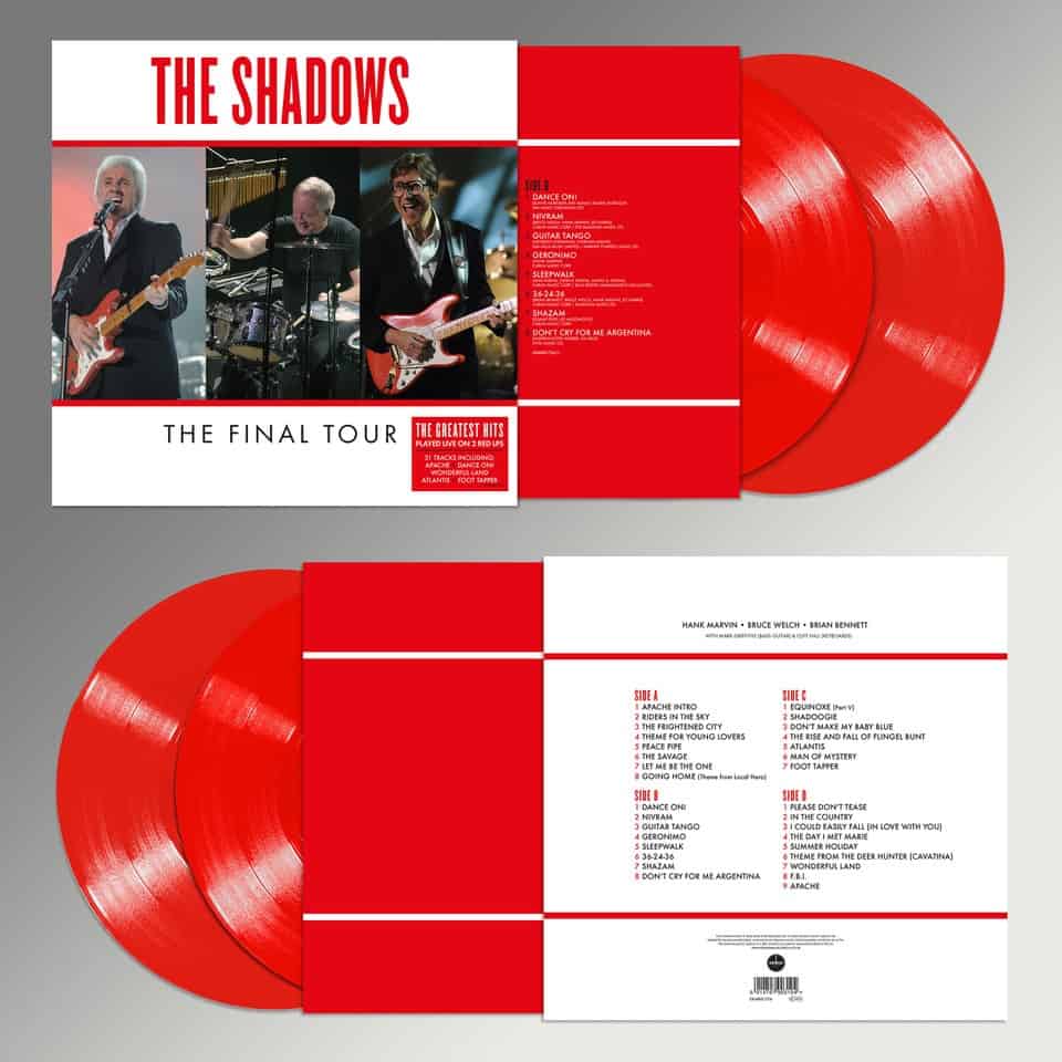 The Shadows  - The Final Tour - Live Red  Double Vinyl