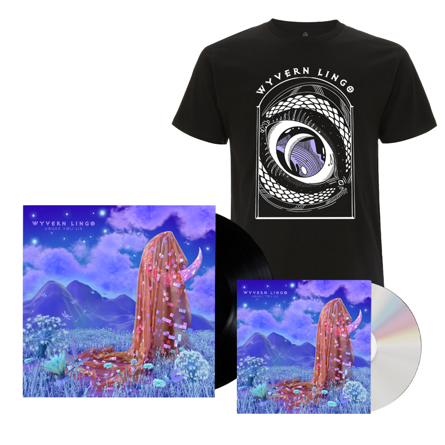 Wyvern Lingo - Awake You Lie CD Vinyl T-Shirt
