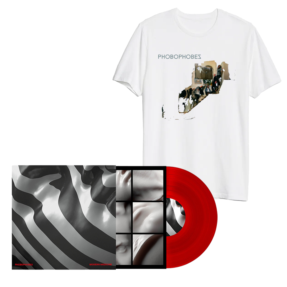 Phobophobes - Modern Medicine Red Vinyl White T-Shirt