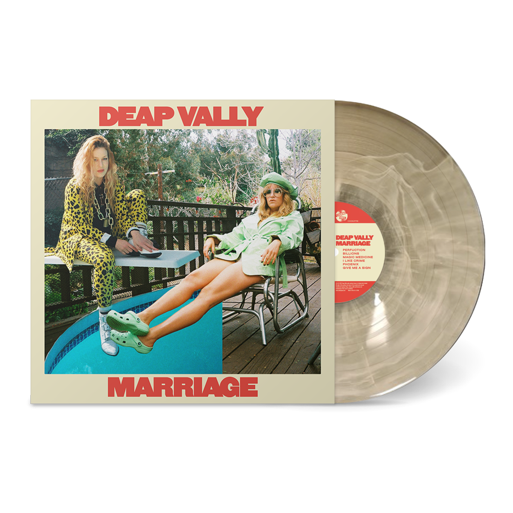 Deap Vally - Marriage White/Clear Smoke Vinyl Exclusive LP
