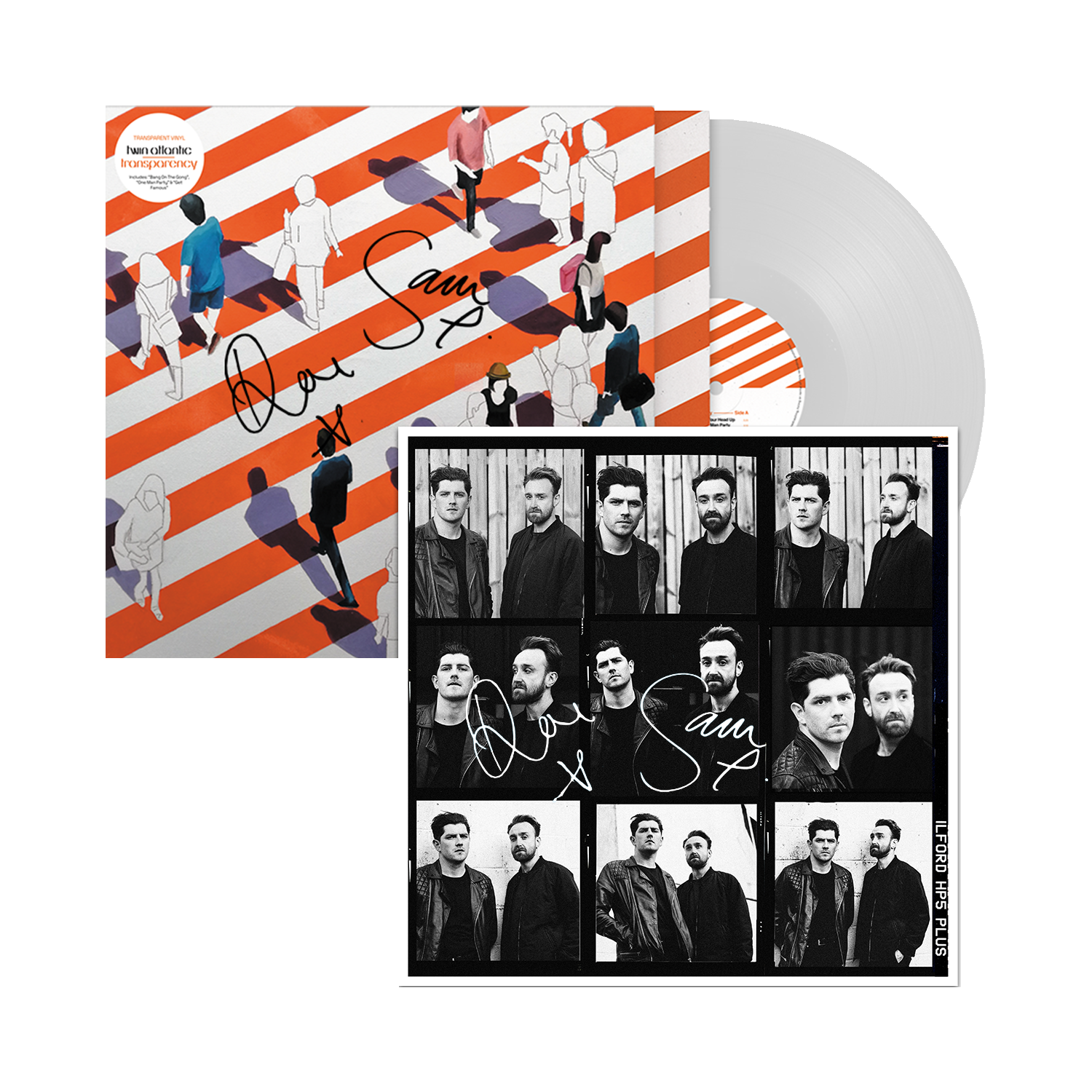 Twin Atlantic  - Transparency Special Edition Clear Vinyl Signed includes Signed Print LP