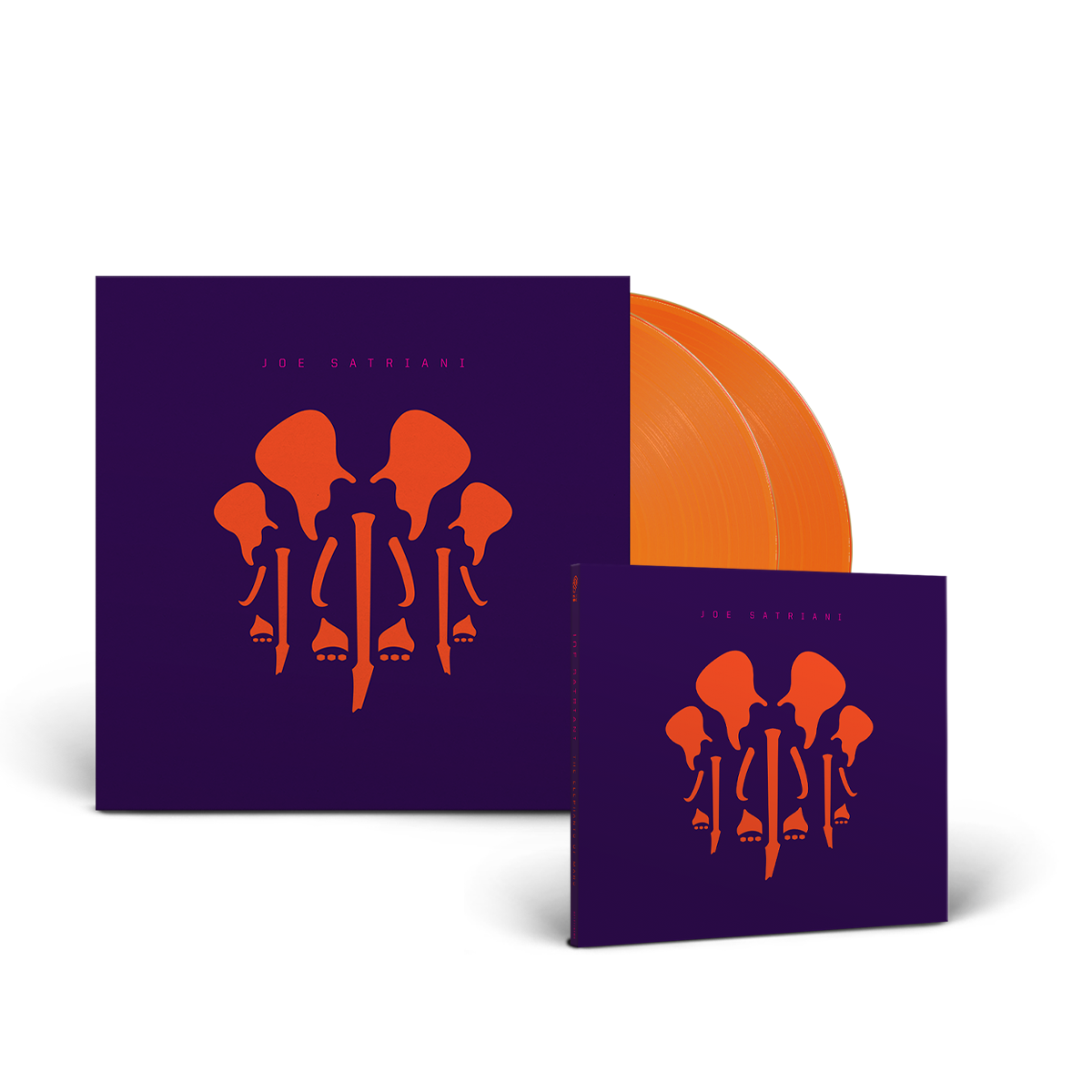Joe Satriani - The Elephants Of Mars - Ltd. Edition CD Digisleeve Ltd. Edition Double Vinyl LP Orange in Gatefold Bundle