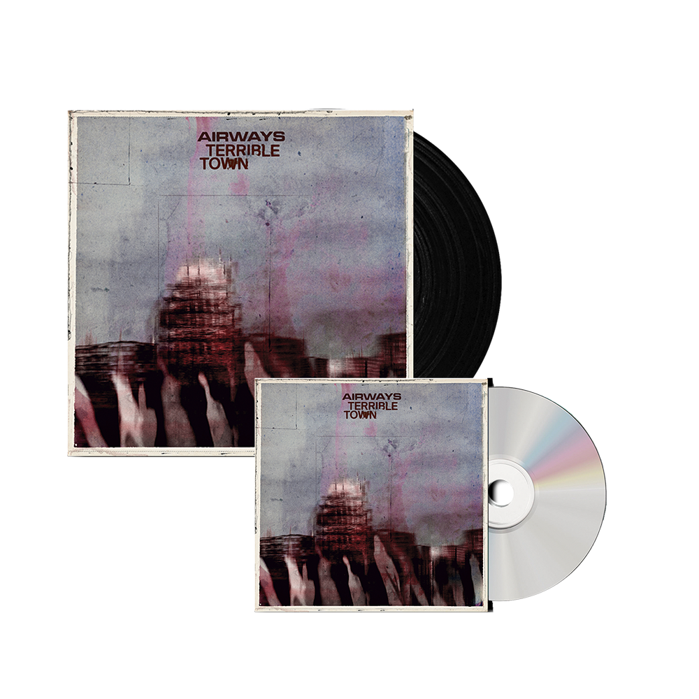 Airways - Terrible Town Signed CD Black Vinyl