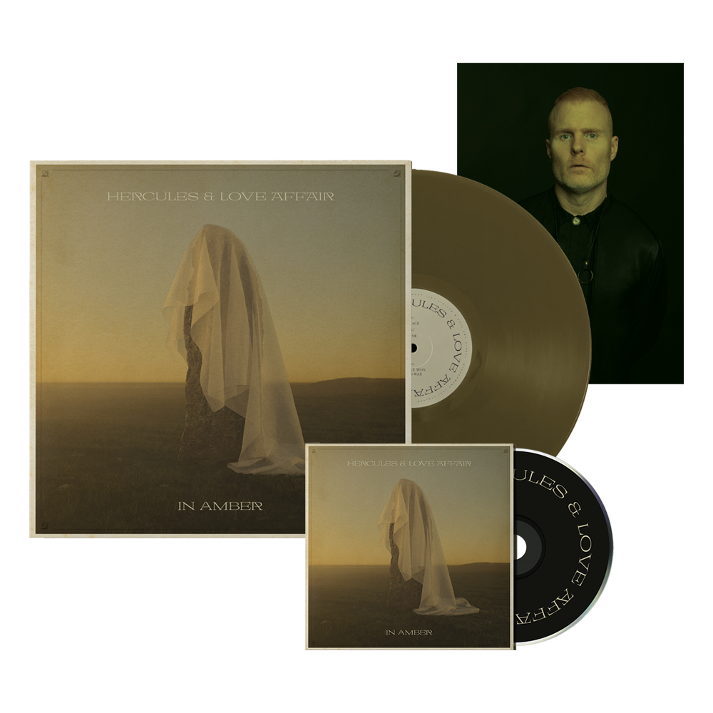Hercules & Love Affair - In Amber CD Album Limited Edition Transparent Amber Double Vinyl Exclusive Signed Print