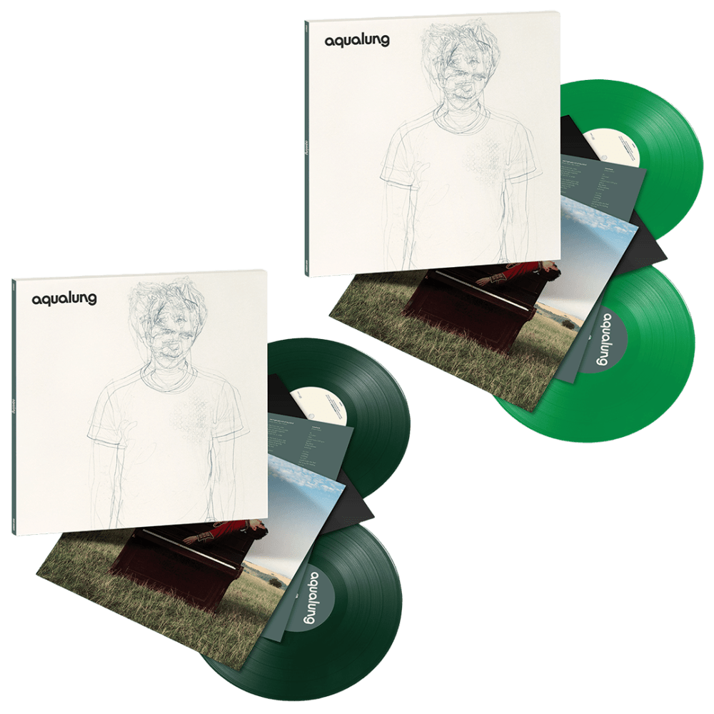 Aqualung - Aqualung Store Exclusive Light Green Colour Vinyl  Aqualung Dark Green Signed Art Print