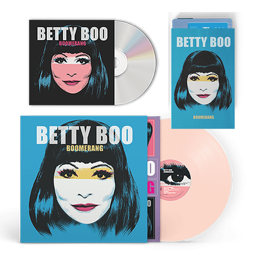 Betty Boo - Boomerang Signed CD Blue Cassette Pink Vinyl