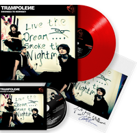 Trampolene - Swansea To Hornsey Dragon Red Vinyl with Signed Print  Signed CD